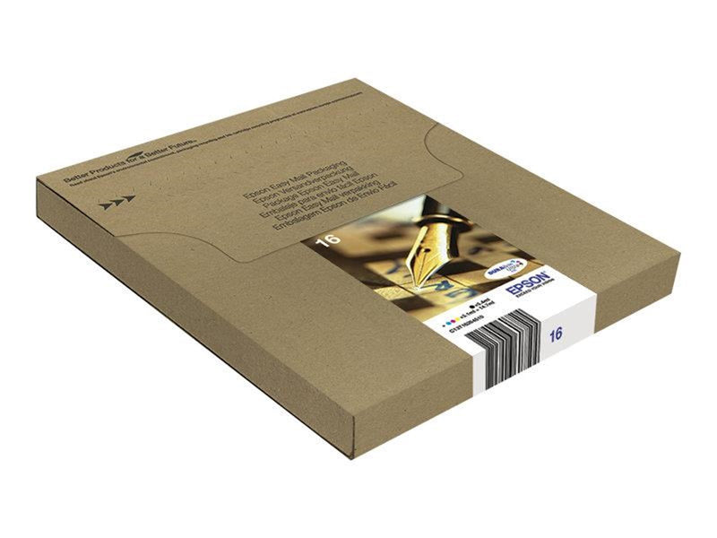 Epson 16 Multipack Easy Mail Packaging - 4 pakker - sort gul cyan magenta - original - blækpatron - Tintenpatrone Schwarz