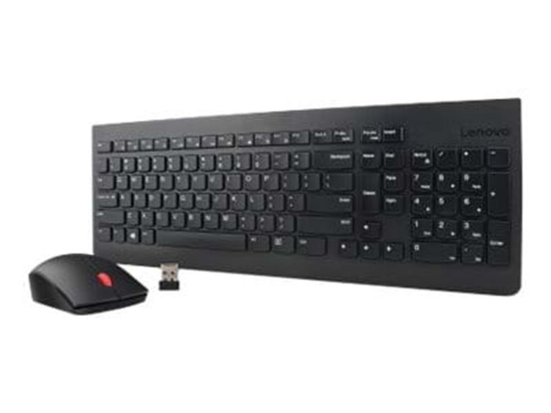 Lenovo Essential Wireless Combo - tastatur og mus-sæt - Tysk - Tastatur & Maus Set - Schwarz