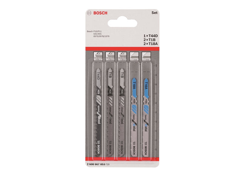 Bosch STIKSAVKLINGESÆT T1B T18A T44D 5 STK