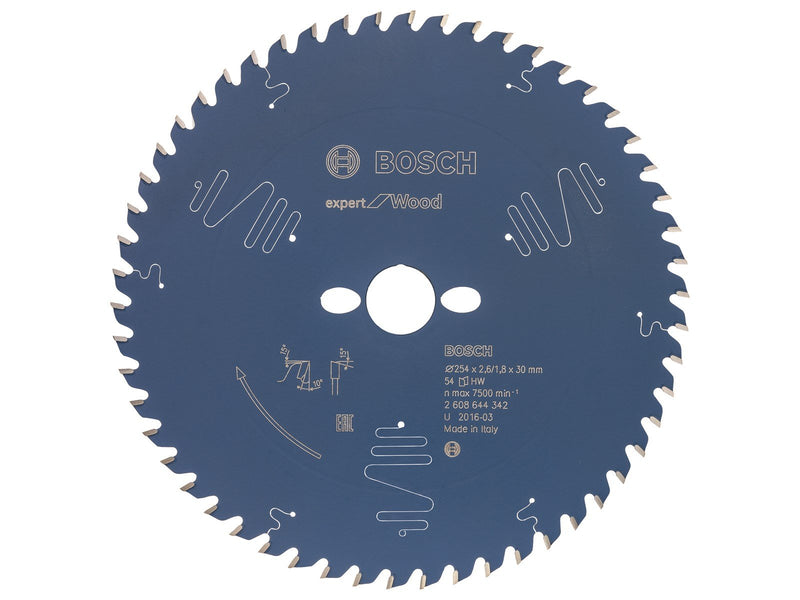 Bosch RUNDSAVKL 254x2.4X30MM 54T EXP WOOD