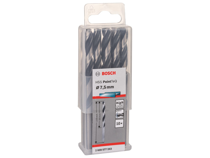 Bosch METALBOR POINTTEC HSS-R 7.5MM 10STK