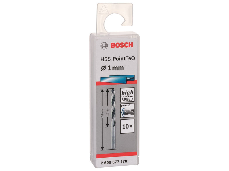Bosch METALBOR POINTTEC HSS-R 1.0MM 10STK