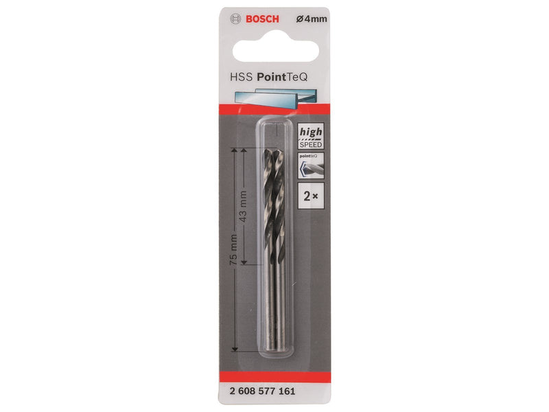 Bosch METALBOR POINTTEC HSS-R 4.0MM 2STK