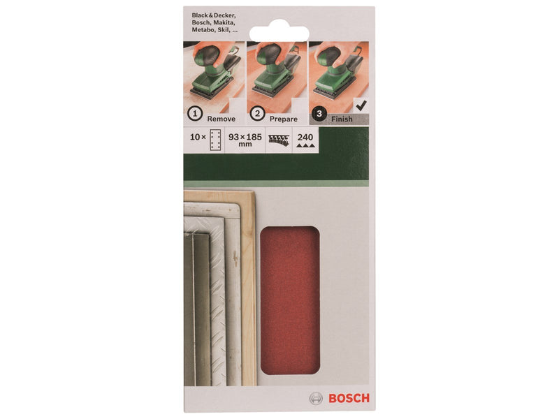 SLIBEBL 93X185MM K240 HUL 10STK GL
