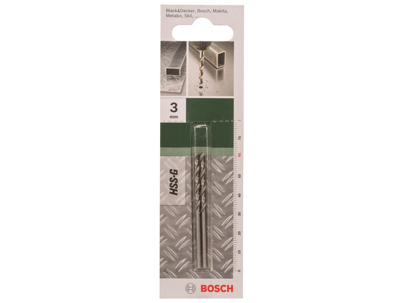 Bosch METALBOR HSS-G Ø3X33X61MM 118GR 2 STK