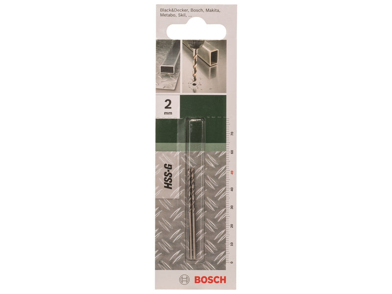 Bosch METALBOR HSS-G Ø2X24X49MM 118GR 2 STK