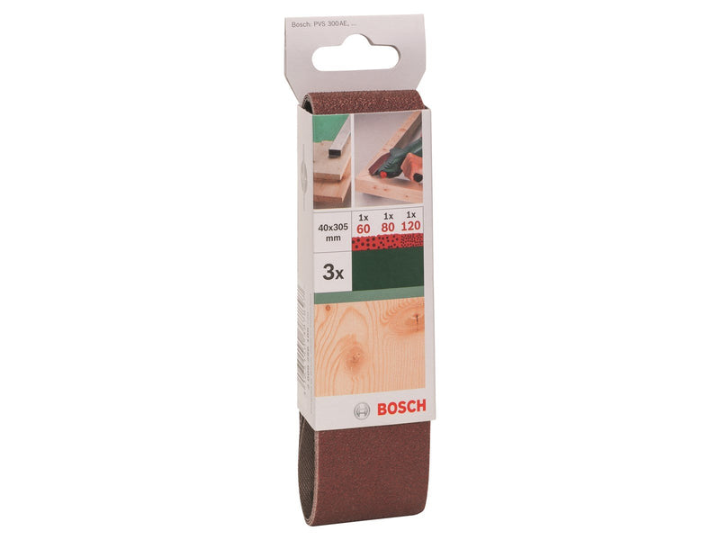 SLIBEBÅND 40X303MM SÆT 3 STK