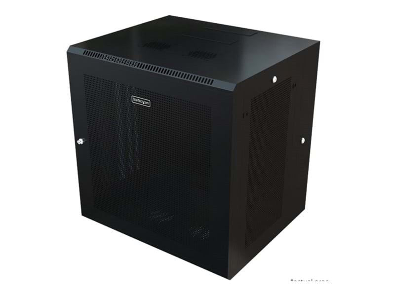StarTech.com 12U Wall-Mount Server Rack Cabinet - Up to 17 in. Deep - Hinged Enclosure - stativindelukkekabinet - 12U