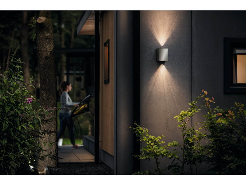 Philips Cistus wall lantern inox 2x4.5w selv