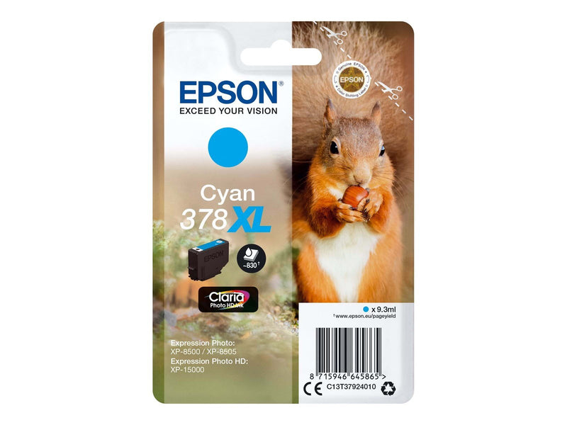 Epson 378XL - XL - cyan - original - blækpatron - Tintenpatrone Cyan