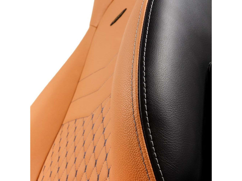 noblechairs ICON Series Real Leather - Cognac / Black Gaming Stuhl - Braun / Schwarz - Leder - Bis zu 150 kg