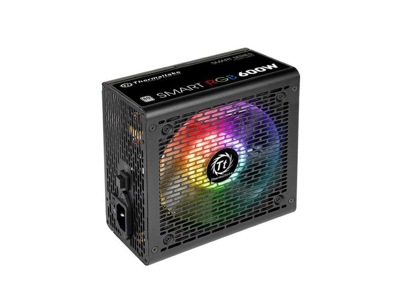 Thermaltake Smart RGB 600W Netzteile - 600 Watt - 120 mm - ATX - 80 Plus White (bis zu 80% effektiv)