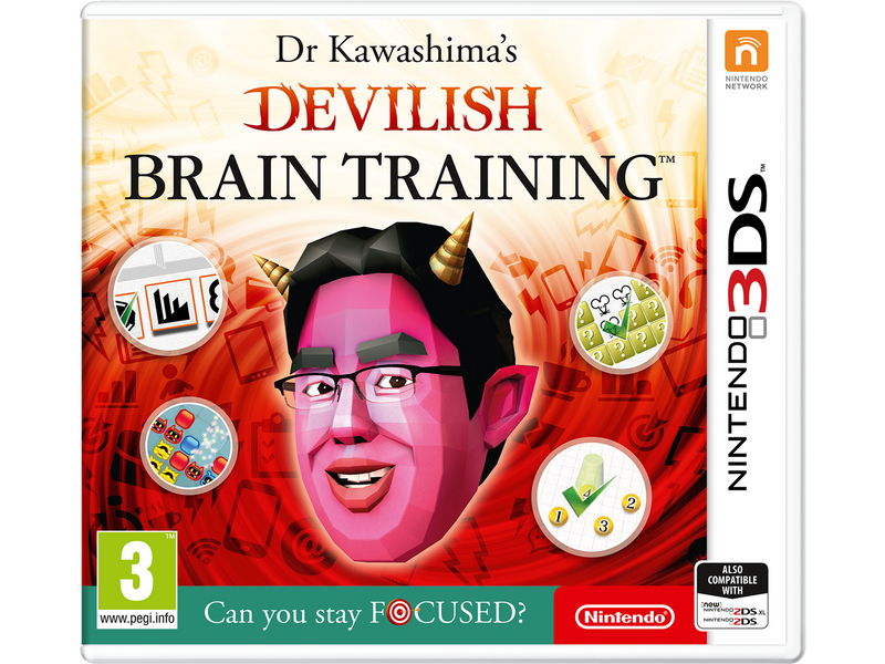 Dr Kawashima's Devilish Brain Training: Can you stay FOCUSED? - Nintendo 3DS - Puzzle - PEGI 3