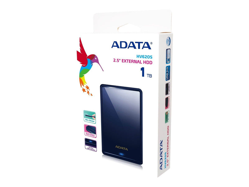 A-Data HV620S Portable Hard Drive - Extern Festplatte - 1TB - Blau