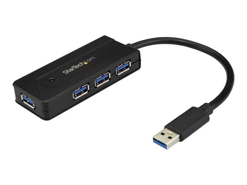 StarTech.com USB 3.0 Hub 4-port with Charge Port USB-Hubs - USB 3.2 - 4 - Schwarz