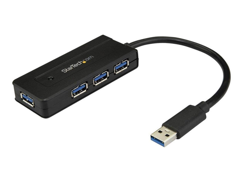 StarTech.com USB 3.0 Hub 4-port with Charge Port USB-Hubs - USB 3.2 - 4 - Schwarz