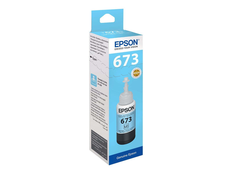 Epson T6735 - lys cyan - blækrefill - Nachfülltinte Helles Cyan