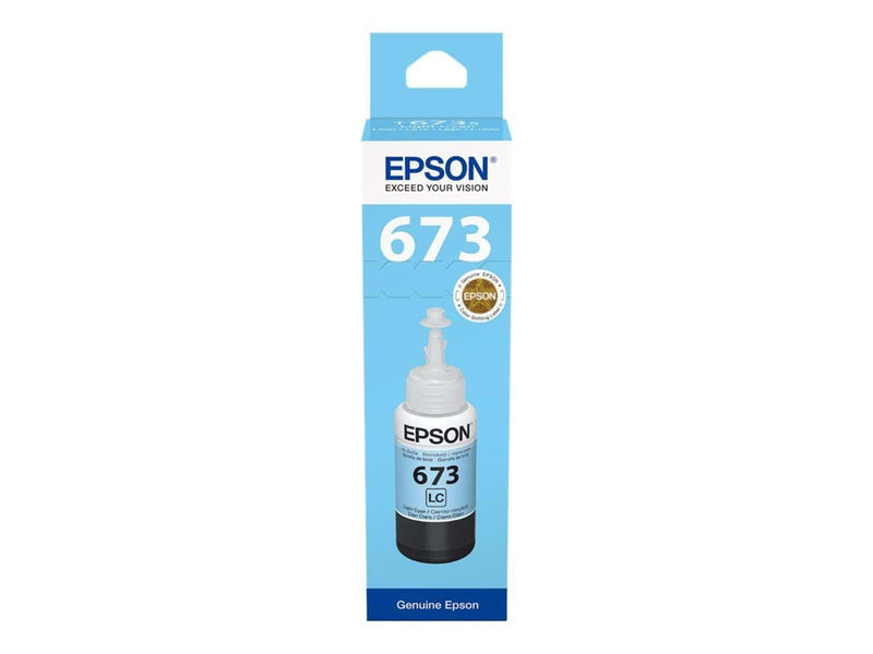 Epson T6735 - lys cyan - blækrefill - Nachfülltinte Helles Cyan