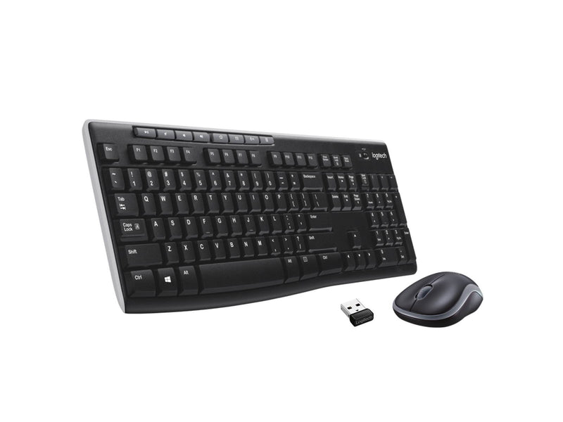 Logitech MK270 Wireless Keyboard and Mouse Combo - US International (Polski) - Tastatur & Maus Set - Englisch - US - Schwarz
