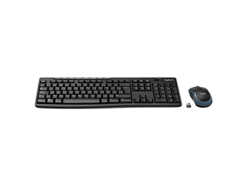 Logitech MK270 Wireless Keyboard and Mouse Combo - US International (Polski) - Tastatur & Maus Set - Englisch - US - Schwarz