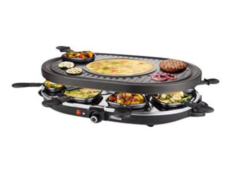 Princess Raclette 8 Oval Grill Party - raclette/grill - sort