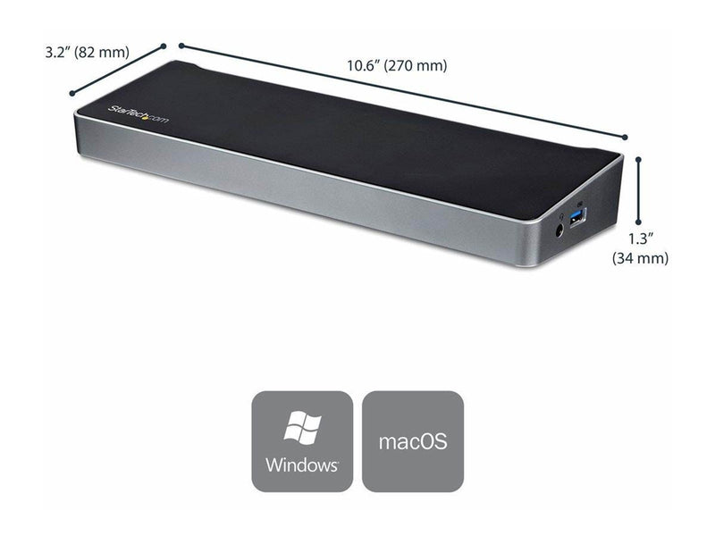 StarTech.com Triple-4K Monitor USB-C Dock