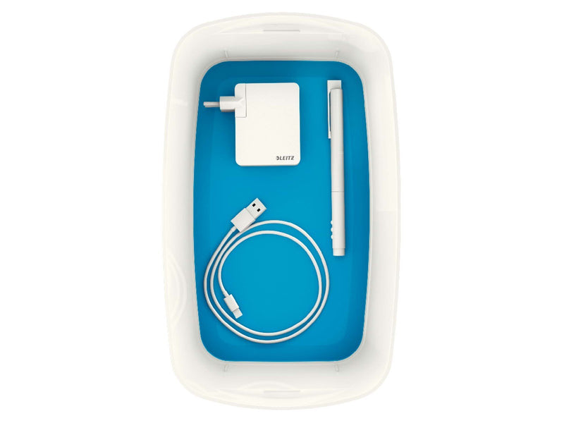 Leitz  MyBox WOW Klein mit Deckel, Aufbewahrungsbox Blau