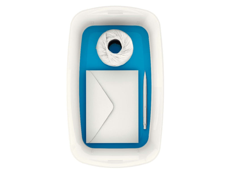 Leitz  MyBox WOW Klein mit Deckel, Aufbewahrungsbox Blau