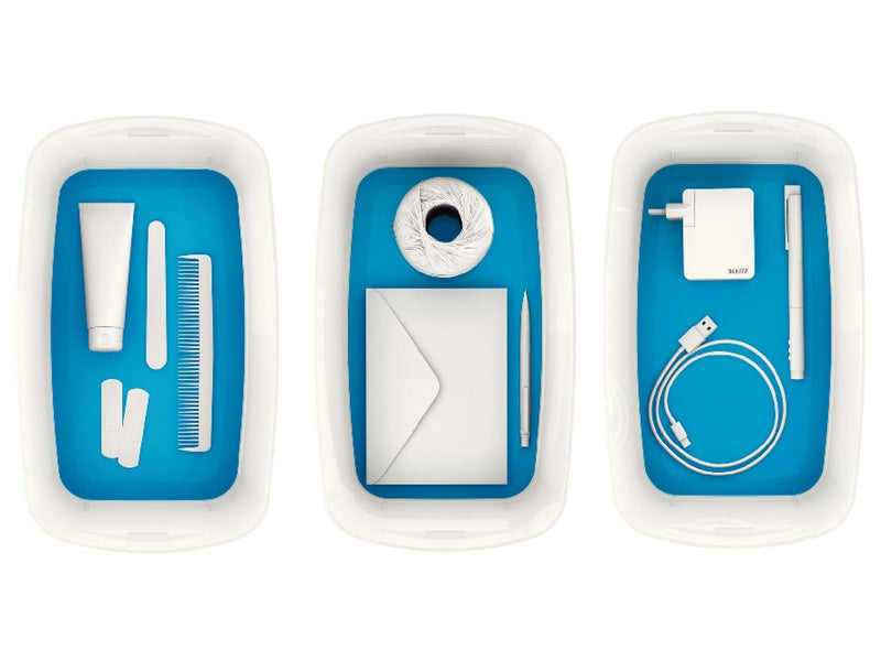 Leitz  MyBox WOW Klein mit Deckel, Aufbewahrungsbox Blau
