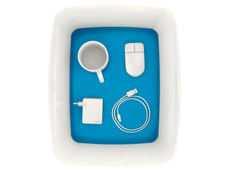 Leitz  MyBox WOW Groß mit Deckel, Aufbewahrungsbox Blau