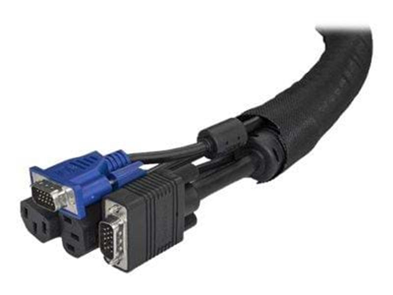 StarTech.com Cable Management Sleeve - 2 m - Cable Organizer - Trimmable - kabelmuffesæt