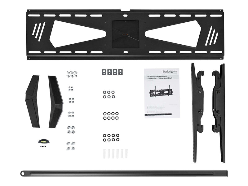 StarTech.com Flat-Screen TV Wall Mount - Low Profile - For 37" to 70" TV - Anti-Theft - Tilting - vægmontering 40 kg 70" 200 x 2