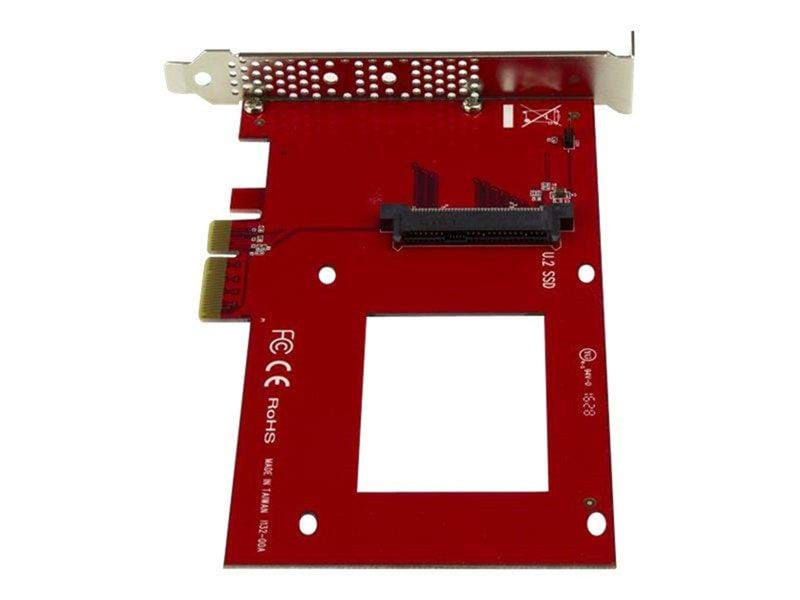 StarTech.com U.2 to PCIe Adapter for 2.5" U.2 NVMe SSD - SFF-8639 - x4 PCI Express 3.0 - interfaceadapter - Ultra M.2 Card - PCI