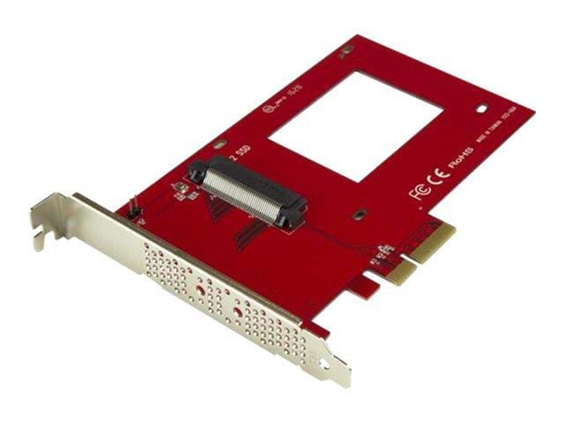 StarTech.com U.2 to PCIe Adapter for 2.5" U.2 NVMe SSD - SFF-8639 - x4 PCI Express 3.0 - interfaceadapter - Ultra M.2 Card - PCI