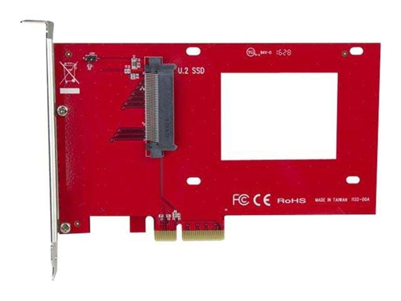 StarTech.com U.2 to PCIe Adapter for 2.5" U.2 NVMe SSD - SFF-8639 - x4 PCI Express 3.0 - interfaceadapter - Ultra M.2 Card - PCI
