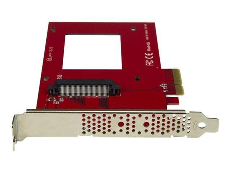StarTech.com U.2 to PCIe Adapter for 2.5" U.2 NVMe SSD - SFF-8639 - x4 PCI Express 3.0 - interfaceadapter - Ultra M.2 Card - PCI