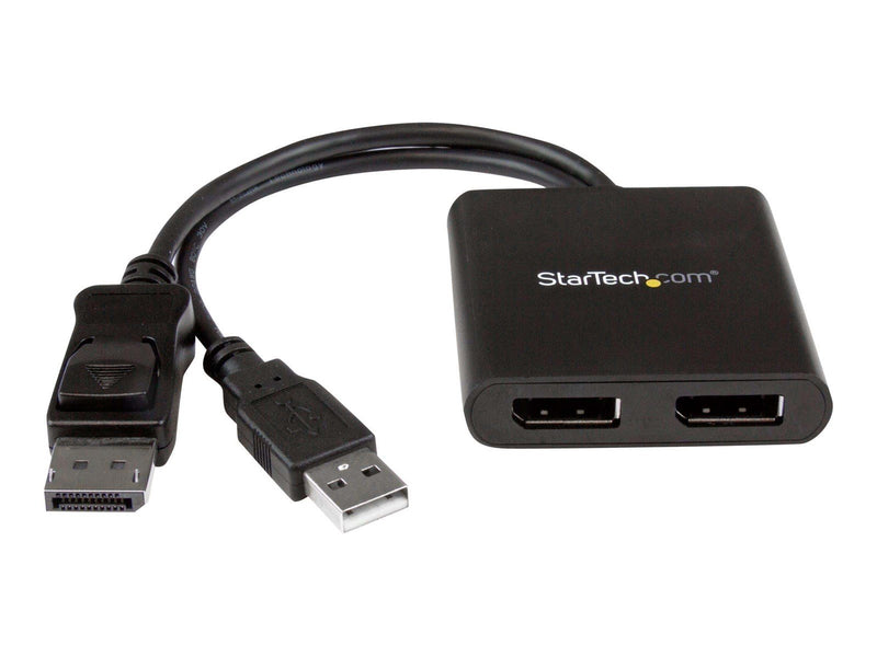 StarTech.com DisplayPort to DP Multi Monitor Splitter - 2-Port MST Hub - videosplitter - 2 porte