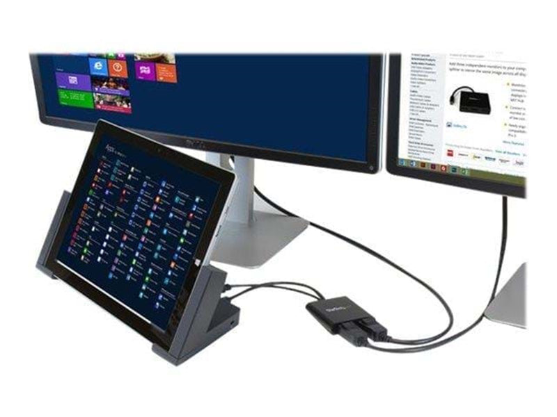 StarTech.com DisplayPort to DP Multi Monitor Splitter - 2-Port MST Hub - videosplitter - 2 porte