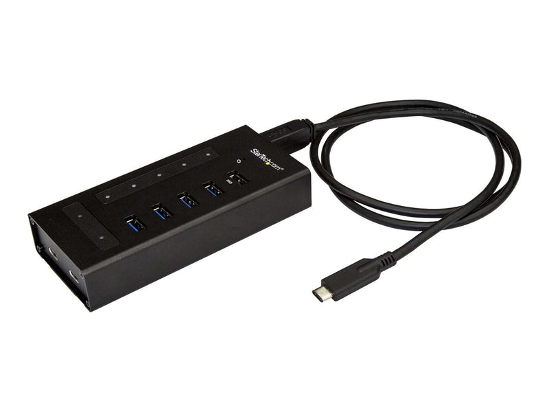 StarTech.com USB-C Hub Metal 7 Port USB-Hubs - USB 3.0 - 7 - Schwarz