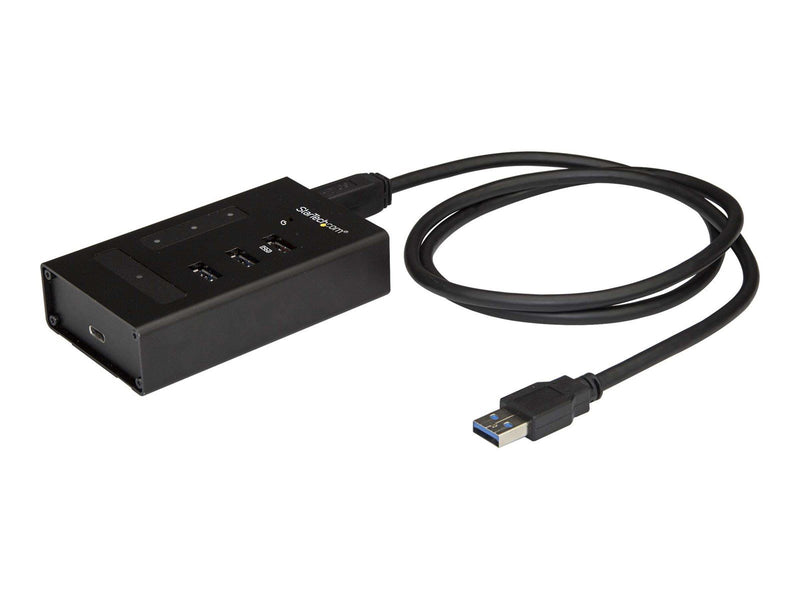 StarTech.com USB Hub Metal 4 Port USB-Hubs - USB 3.0 - 4 - Schwarz