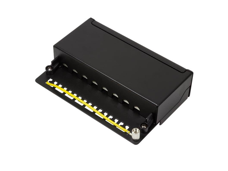 LogiLink NP0018B Cat.6A Patch Panel 8 ports shielded Desktop black