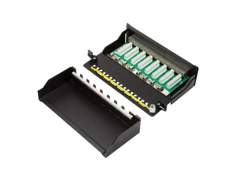 LogiLink NP0018B Cat.6A Patch Panel 8 ports shielded Desktop black