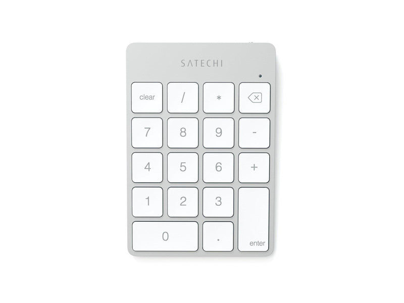 Satechi Aluminum Slim Rechargeable Bluetooth Keypad - Numpad - Silber