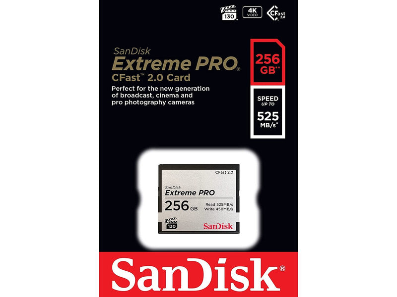 SanDisk Extreme Pro CFast 2.0 - 525MB/s - 256GB