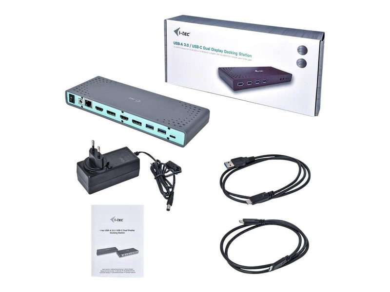 I-Tec USB 3.0 / USB-C / Thunderbolt 3 Dual Display Docking Station