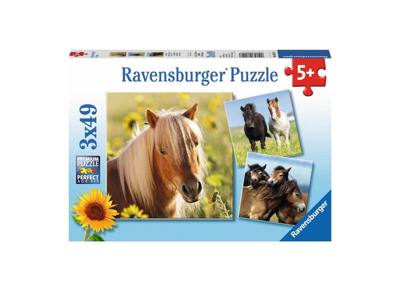 Ravensburger Loving Horses 3x49p Boden