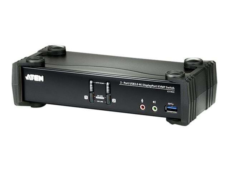 ATEN CS1922 KVMP Switch 2-port USB 3.1 Gen 1 hub with SuperSpeed 5 Gbps data transfer rates