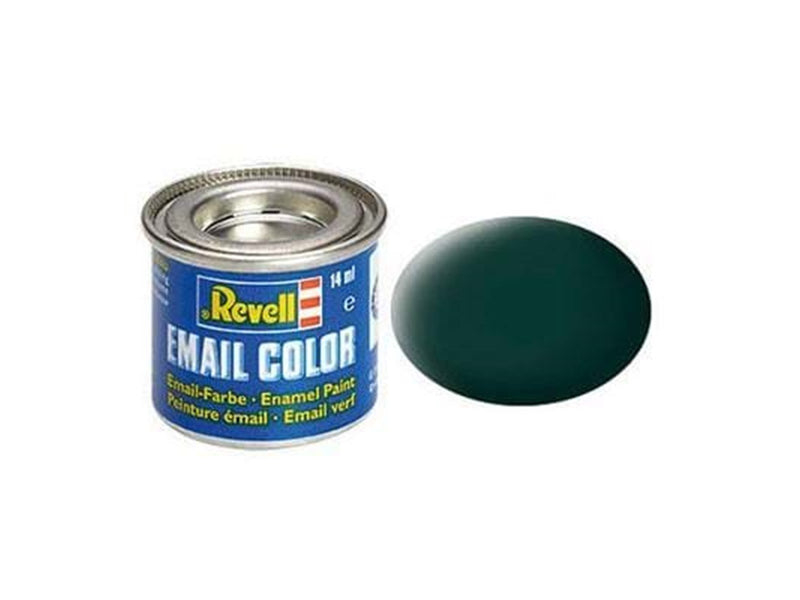 Revell enamel paint  40-black-green Matt