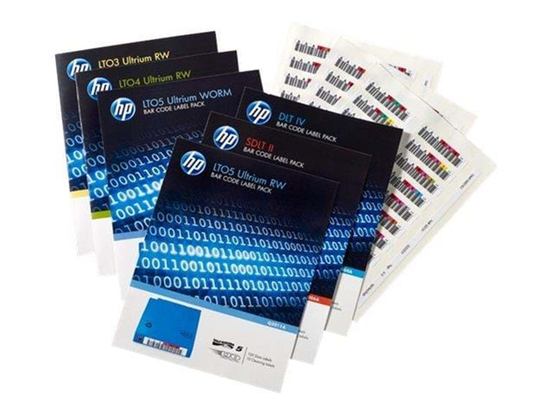 HP E RW Bar Code Label Pack