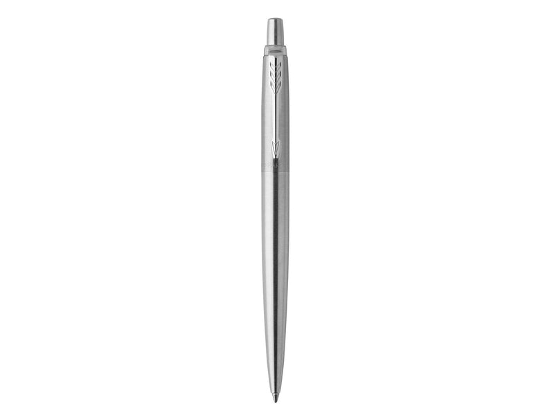 Parker Jotter Kugelschreiber | Edelstahl mit Chromzierteilen | Mittlere Spitze | Blaue Tinte | Blister-Verpackung